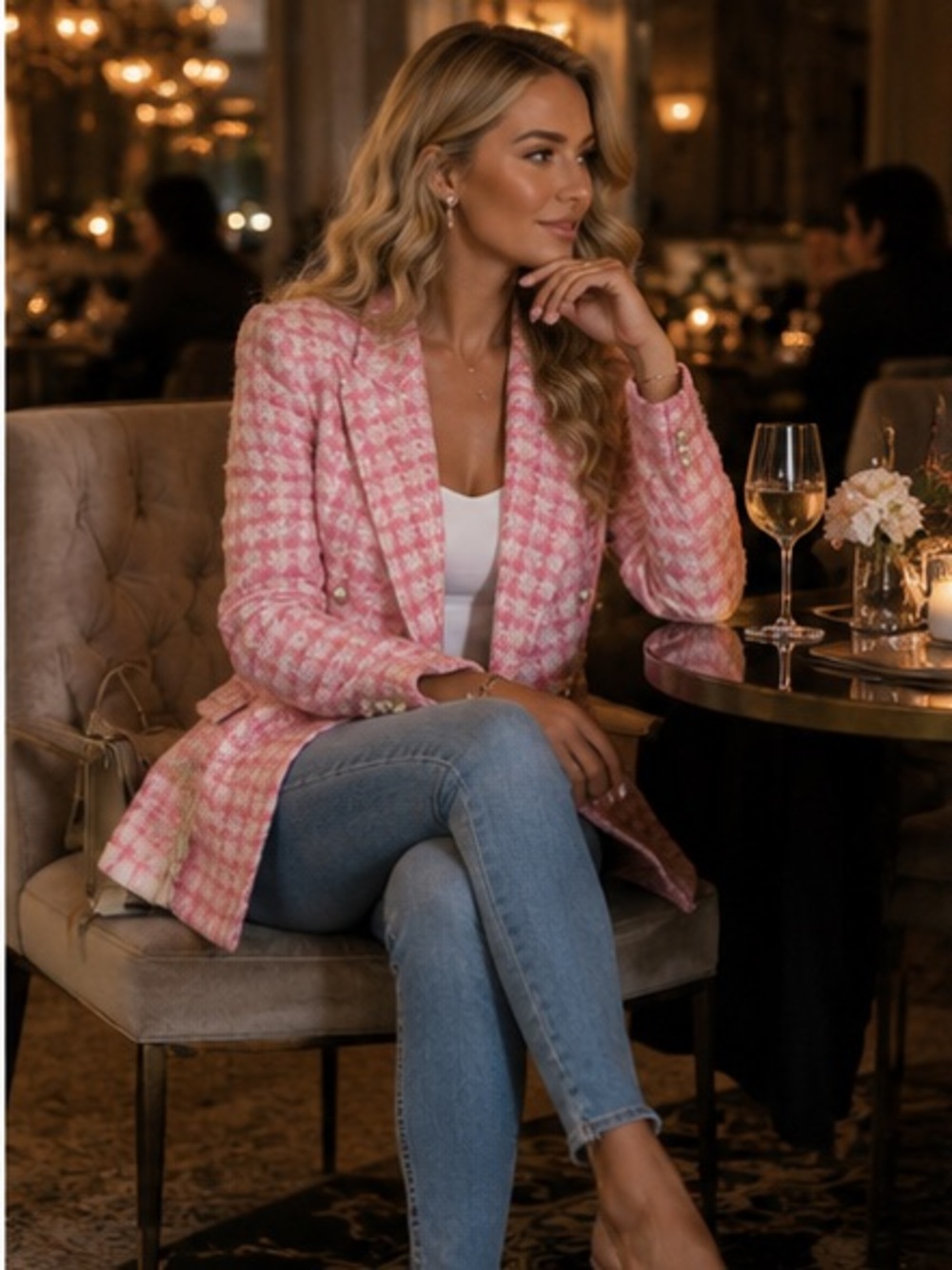Zara double breast blazer bloggers fav - Picture 2 of 16
